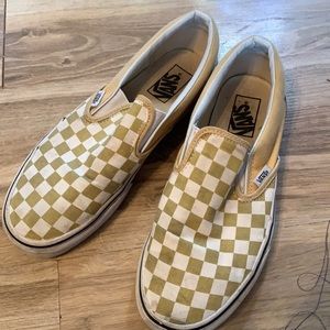Used Yellow checkered vans!